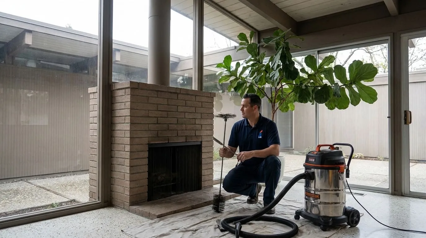 The Eichler Fireplace: What a Flat Roof Does to a Chimney