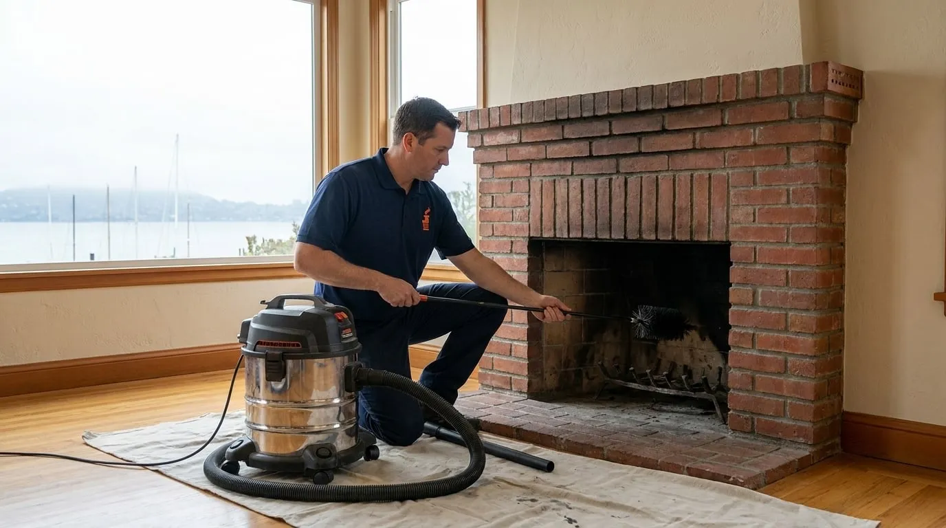 Chimney work on Sausalito’s hillside homes